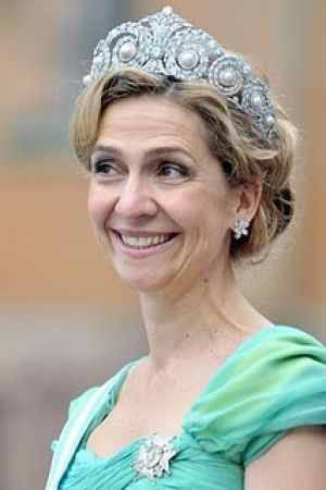 Princess tiaras - Tiaras of Spanish Royals at Royal Wedding- Infanta Cristina.jpg